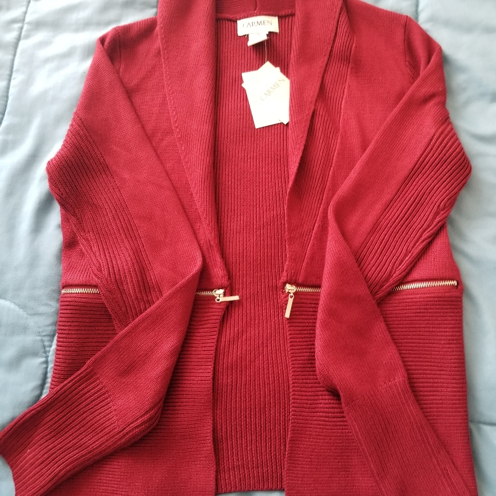 Maroon Cardigan/jacket/blazer